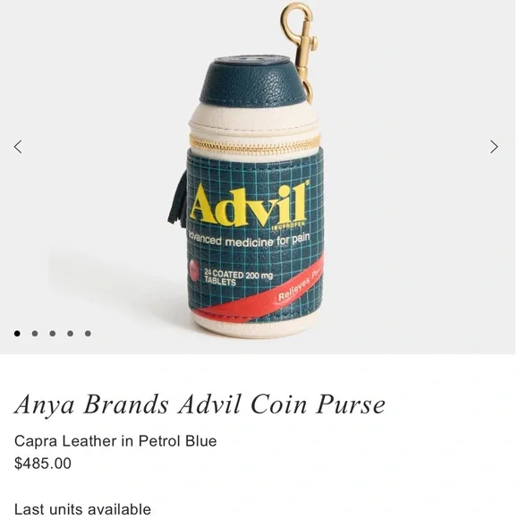 Anya Hindmarch Brands Ad Vil Coin Purse Bag Charm Keychain - Picture 8 of 10